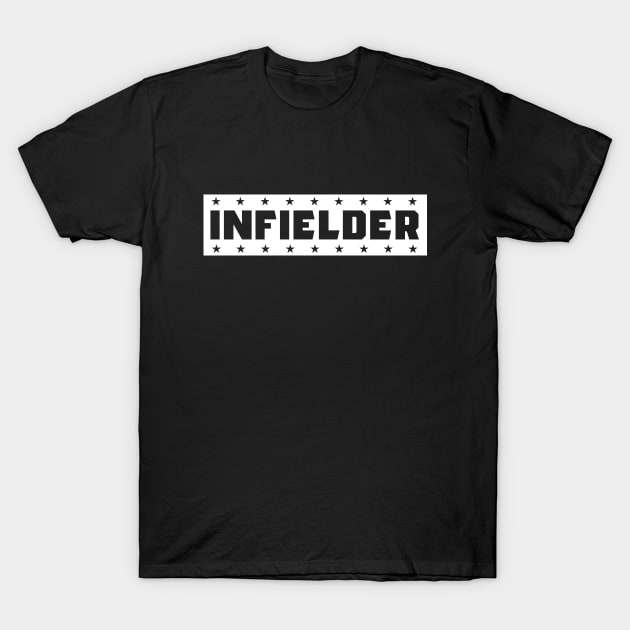 Baseball Infielder Defense Player Fan Gift Idea T-Shirt by BlueTodyArt